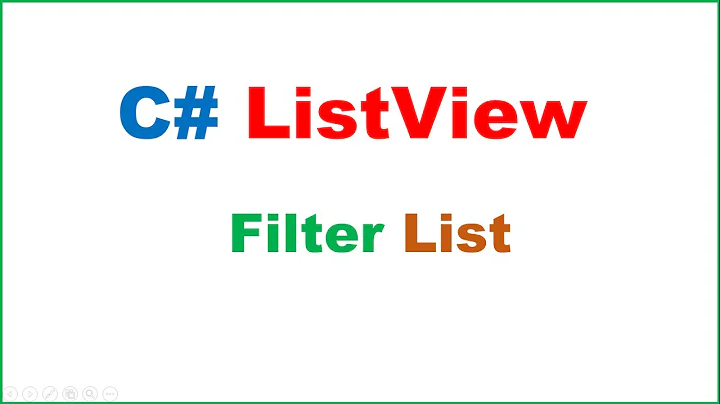 C# ListView Ep.03 : Filter/Search List of Objects