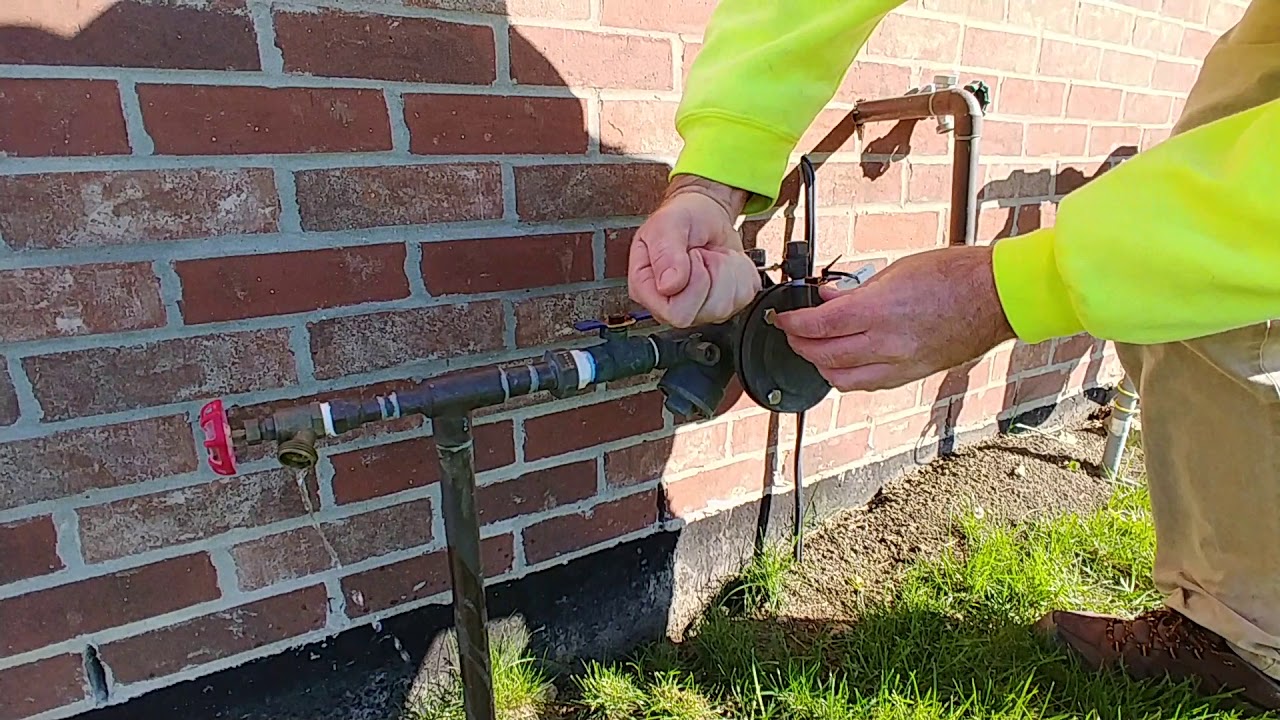 Carefree Lawn Sprinklers Inc. Winterization Services Febco RPZ