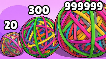 Rubberball Runner Gameplay Walkthrough Levels 1 - 17 Satisfying Mobile Game (Android,iOS)