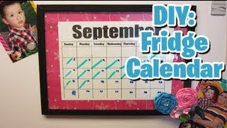 DIY: Fridge Calendar
