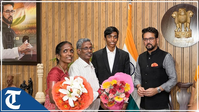 Incredible moment India's chess prodigy R. Praggnanandhaa gets rockstar  welcome as he returns from World Cup