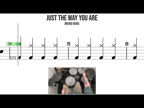 Just the Way You Are  Bruno Mars🥁 Medium Beginner Version