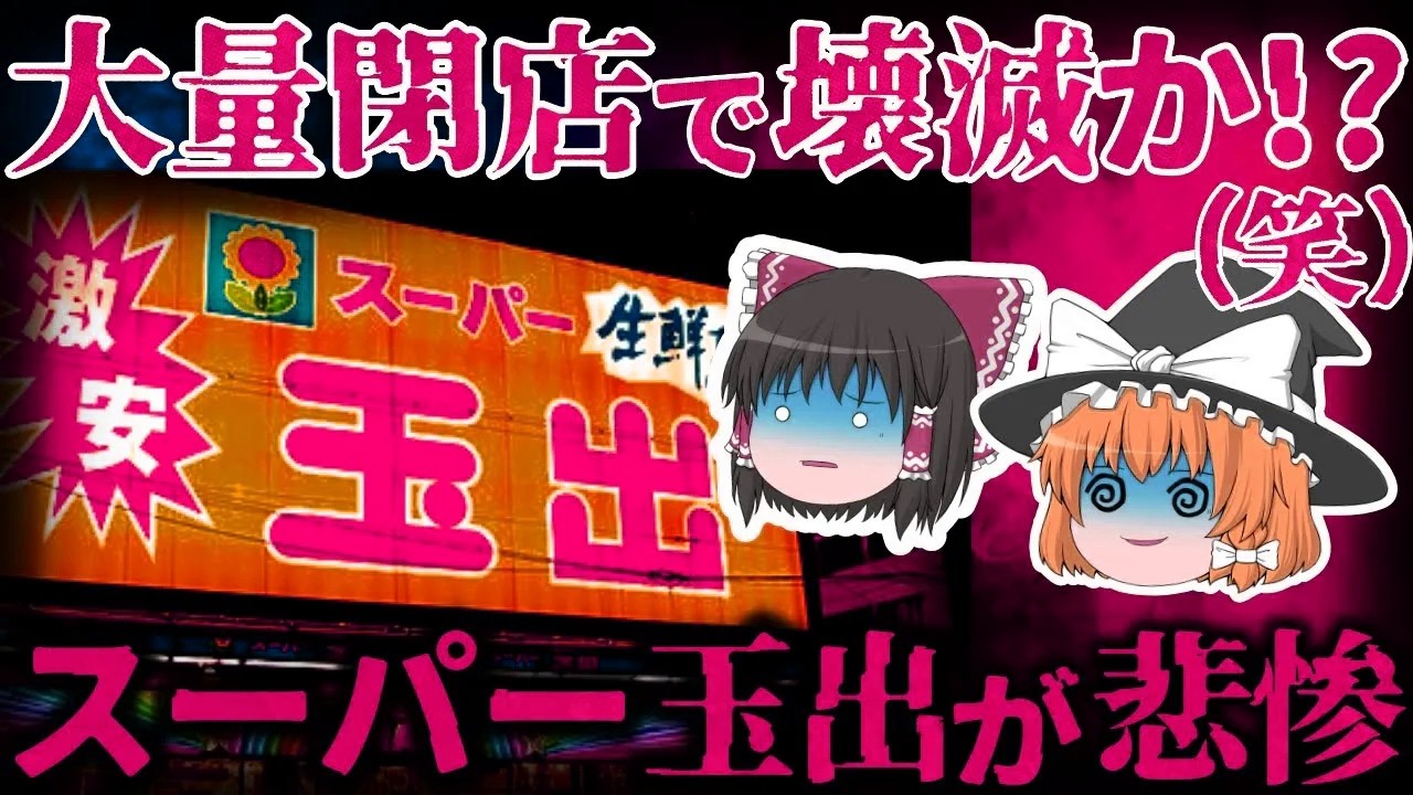 【ゆっくり解説】大量閉店で壊滅寸前!? 『スーパー玉出』が悲惨すぎる。。。【しくじり企業】