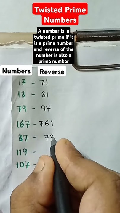 Twisted Prime #shorts #science #tricks - YouTube