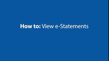 Online: View e-Statements