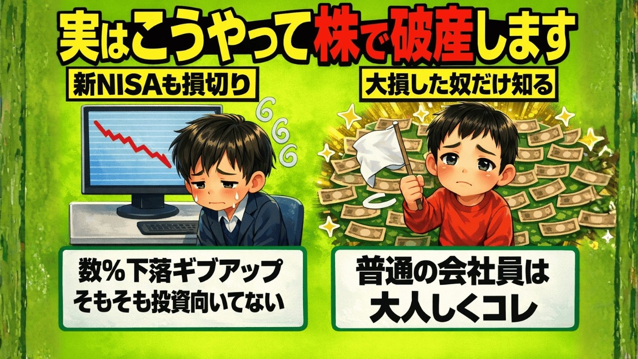 【警告】新NISAを安易に始めるな！貯金をすべて失う人に共通する「危険な思考」3選|静かに学ぶ日本経済