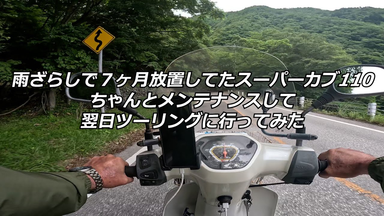 雨ざらしで7ヶ月間放置してたスーパーカブ110をちゃんとメンテナンス