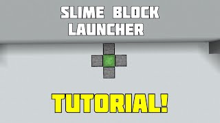 Minecraft Simple Slimeblock Bounce pad/ Elytra Launcher Minecraft Simple Slimeblock Bounce pad/ Elytra Launcher