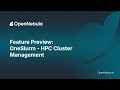Feature Preview: OneSlurm—HPC Cluster Management