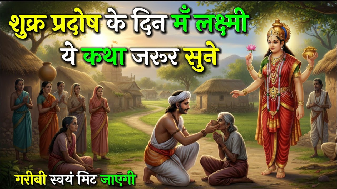 शुक्र प्रदोष के दिन मां लक्ष्मी की ये कथा सुन लो | गरीबी स्वयं मिट जाएगी | Maa Lakshmi Katha