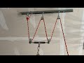 Simple rope and pulley system