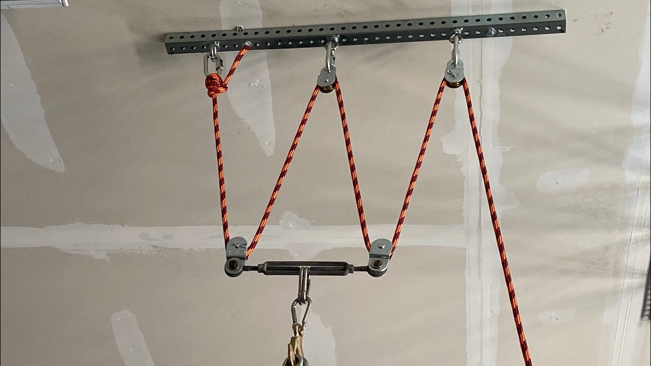 Simple rope and pulley system 