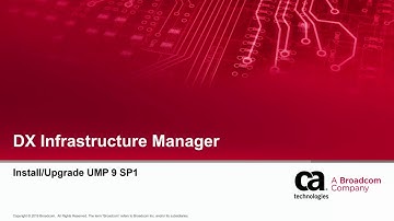 DX Infrastructure Manager Install and Upgrade UMP