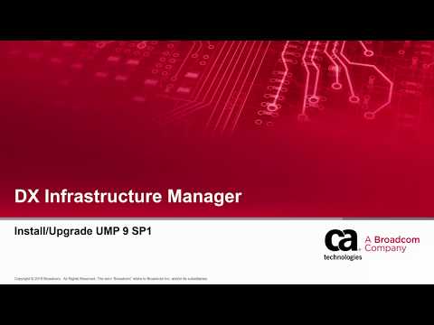 DX Infrastructure Manager Install and Upgrade UMP