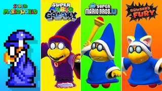 Evolution of Kamek in Super Mario Games (1990-2021)