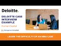 Deloitte Human Capital Case Study Interview Example