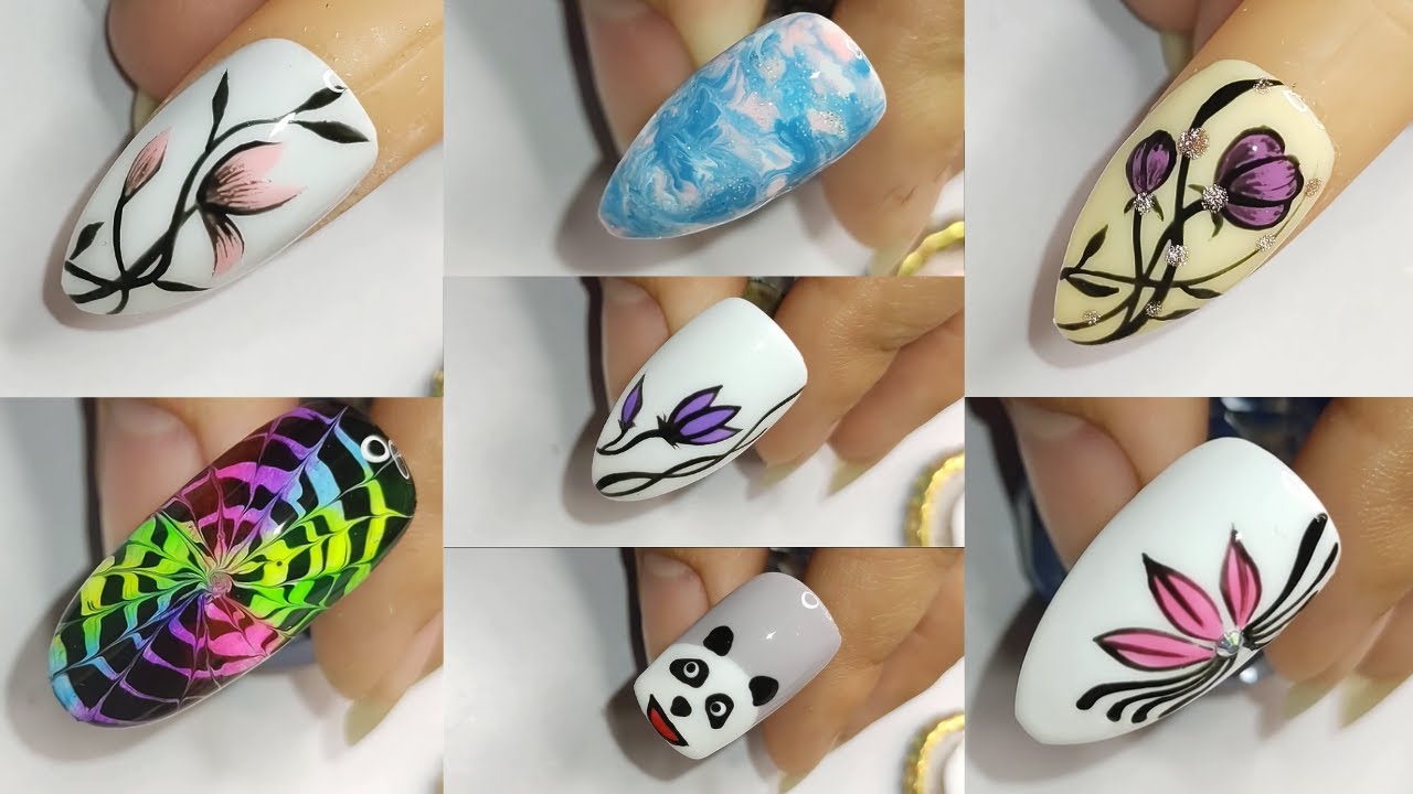 Easy Nail Art For Beginners!!! #14 | JennyClaireFox - YouTube