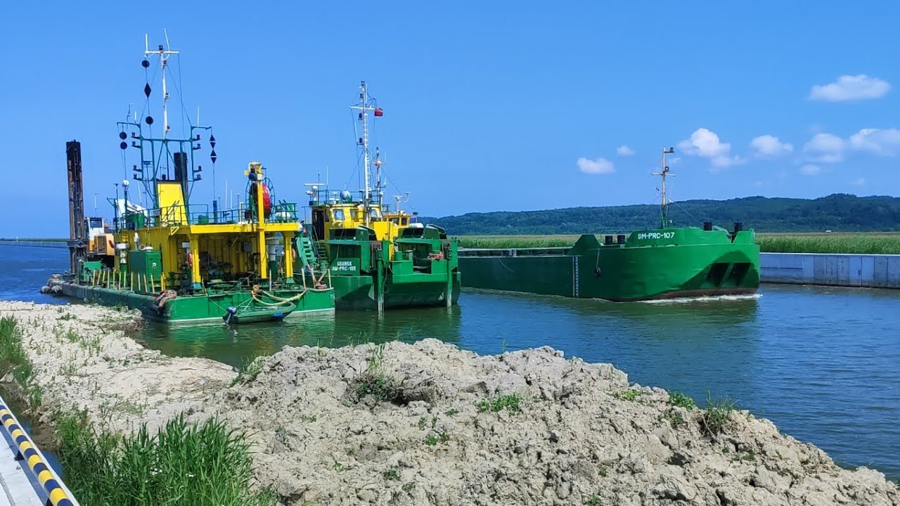 ETAP IV Przekopu Mierzei Wiślanej  3.06.2024 Nowakowo Pogłębianie Rzeki Elbląg Budowa drogi wodnej