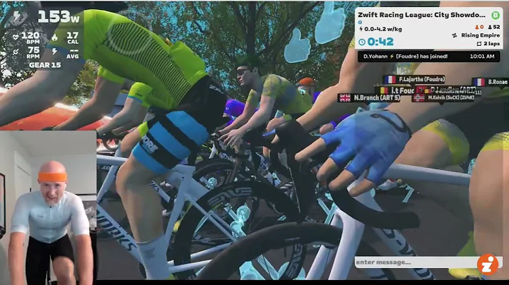 Zwift Racing League Points Race on Rising Empire