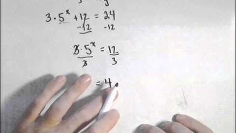 Solving an Exponential Equation Using Logs, 3