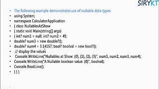 csharpc# tutorial part 6  nullable