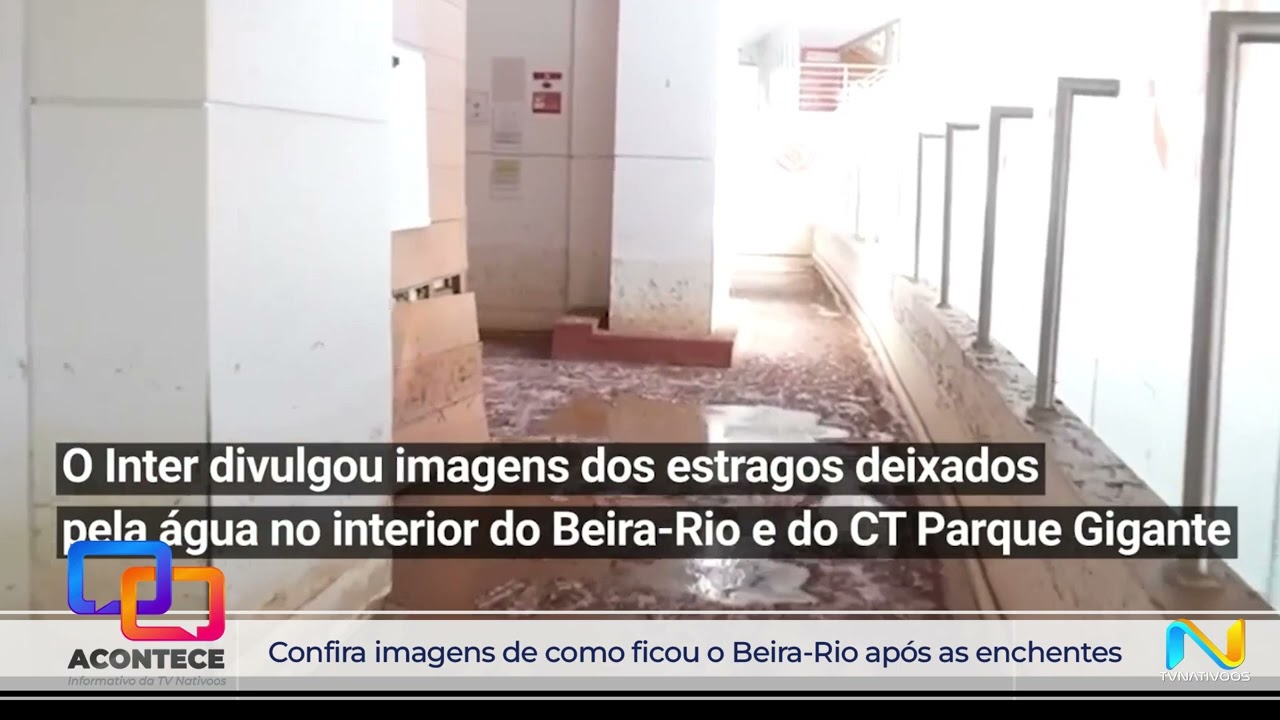 confira imagens de como ficou o Beira Rio após as enchentes