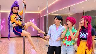 Rumi's First Pole Dance Class Was a Total Disaster! | Team K-POP Funny Moments