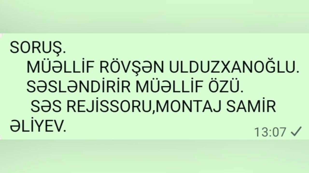 Rövşen Ulduzxanoğlu soruş 2025