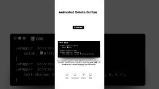 Famous 🗑 Animated Delete Button #css #javascript #html #animation #tutorial #how #webdesign #full #frontend Wealth