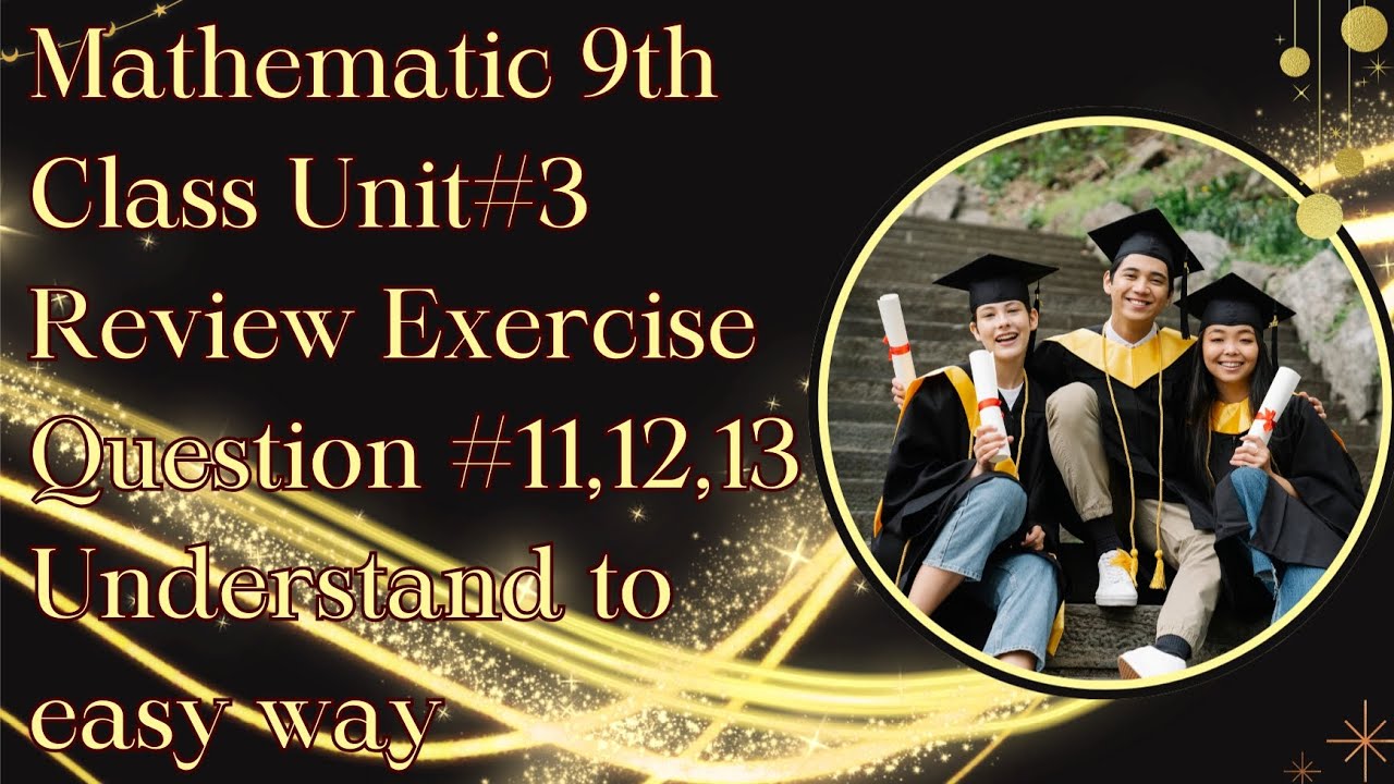 9th class review exercise 3||Class 9 math chapter 3 review exercise ...