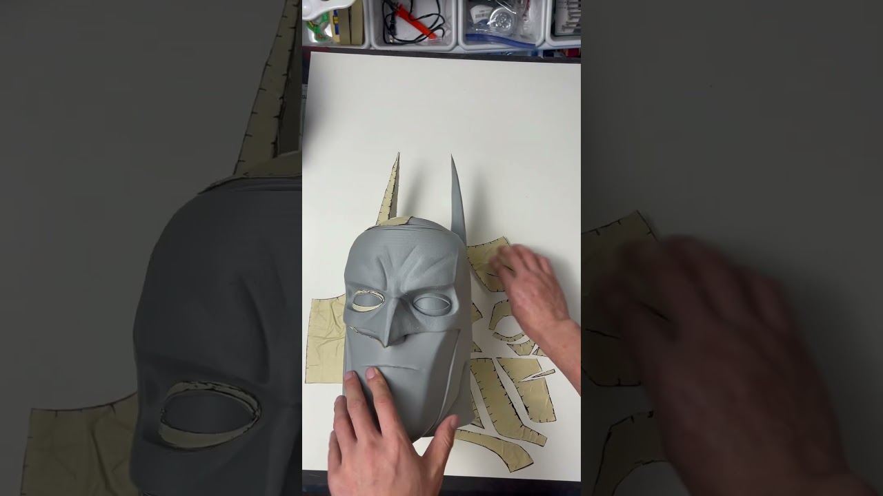 Batman Cowl DIY #3dprinting #foamcrafts #batmancostume #batman #dccomics #cosplaydiy #cosplaytips