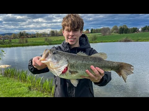 Fishing Golf Course Pond Loaded W/ BIG BASS PT. 2 (ITS EVERY CAST)