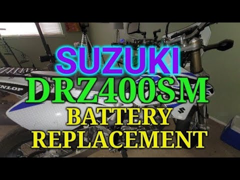 How To Change The Battery on a 2017 Suzuki drz400 Super Moto