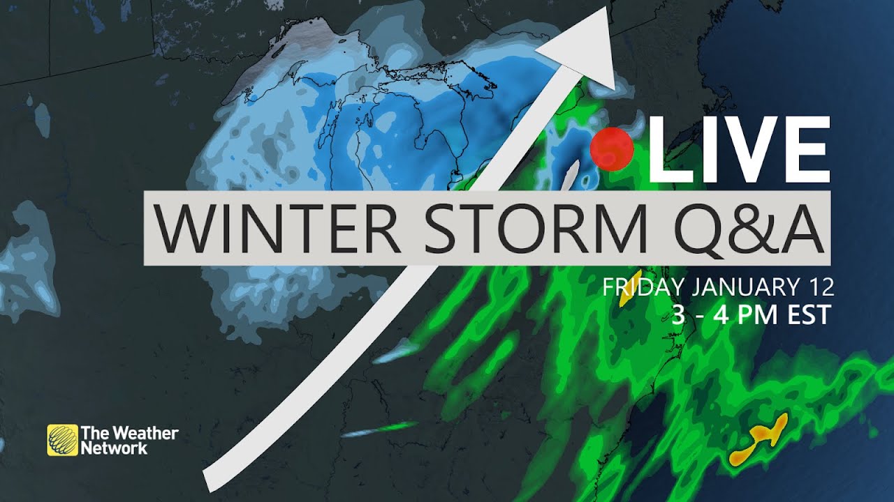 LIVE BlizzardLike Conditions in Ontario, Dangerous Cold Across