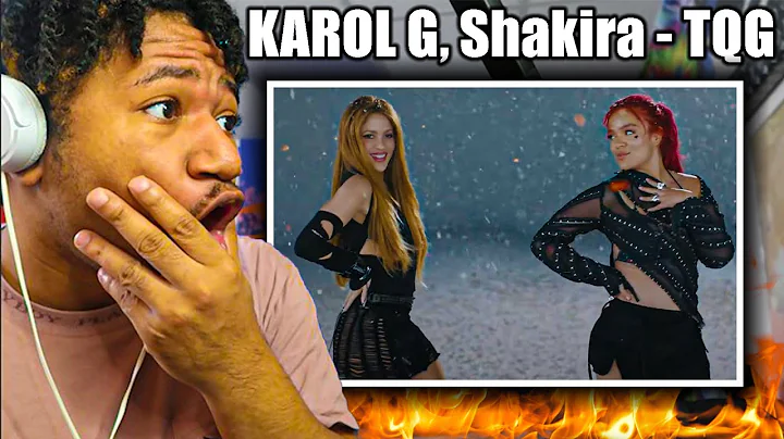 AMERICAN REACTS TO !! KAROL G, Shakira - TQG (Official Video) REACTION