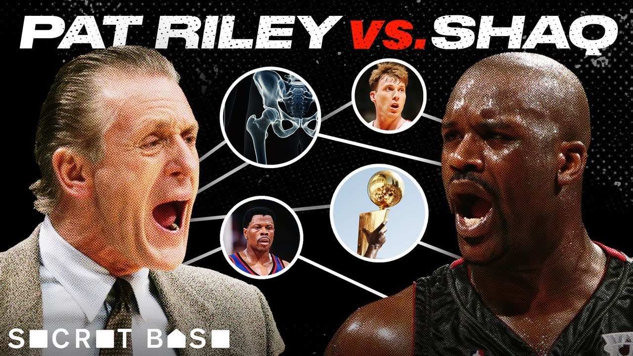 Shaq’s beef with Pat Riley saw benching, fake-injury accusations, and nearly came to blows