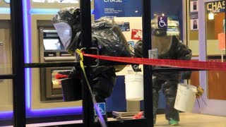 Hazmat Team Operation - Biohazard At Bank - Press Conference