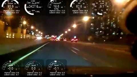 Torque OBD II Track Recorder real time data. (Link to adapter is in the description).