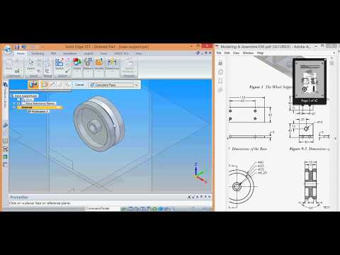 SOLID EDGE - 3 D MODELLING OF WHEEL.