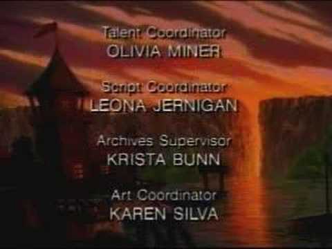 TALE SPIN end credits & bumper - hungarian