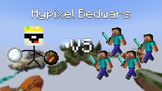 clutching against a party | Hypixel Bedwars