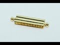 bayonet lock for necklaces and bracelets in 18KT gold, handmade