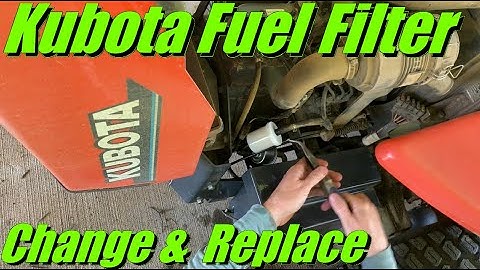 [Kubota Diesel] Bogging & Power Loss Fix: Replacing Fuel Filters Lawnmower & Some Tractors