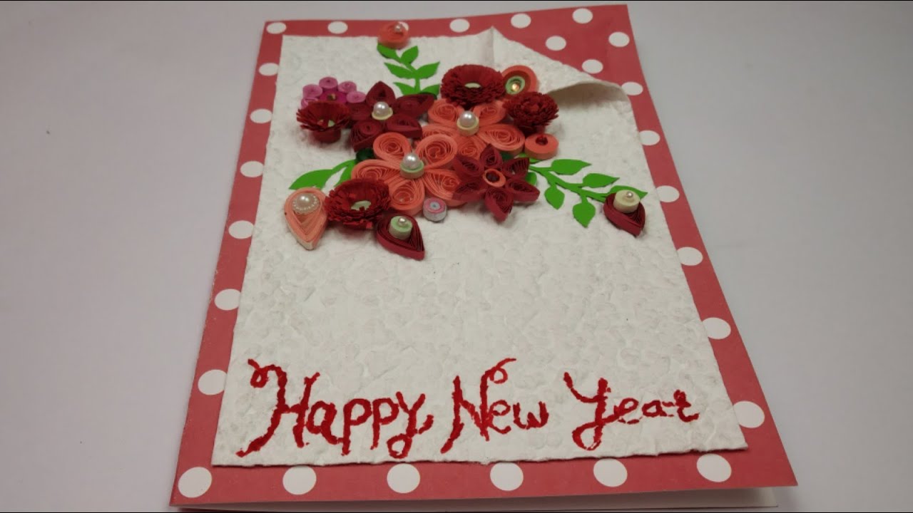 new year greeting card diy new year card how to make
