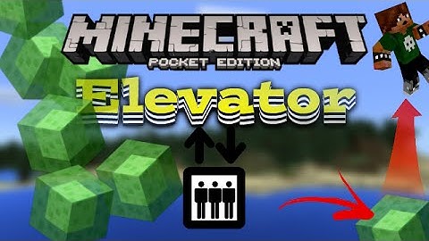 Minecraft PE Fastest elevator tutorial! Slime block elevator [MCPE Redstone mod]