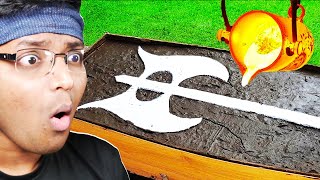 MAKING AXE from HOT LAVA!