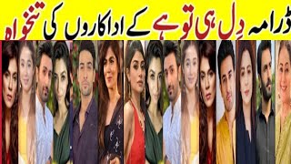 Dil Hi Tou Hai Drama Cast Salary All Cast Salary Tabi Mumtaz
