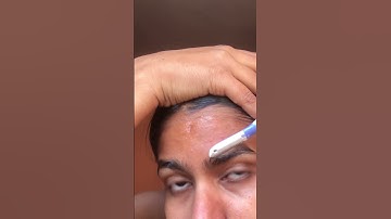 How to shave face and eyebrows at home #shorts #youtubeshorts #tutorial #viralshorts