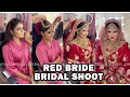 Beautiful Bangladeshi Red Bride Raha's Get Ready Shoot - DIVA By Tasnim Porna