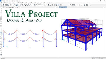 Villa Project (Design & Analysis)- SAP2000.